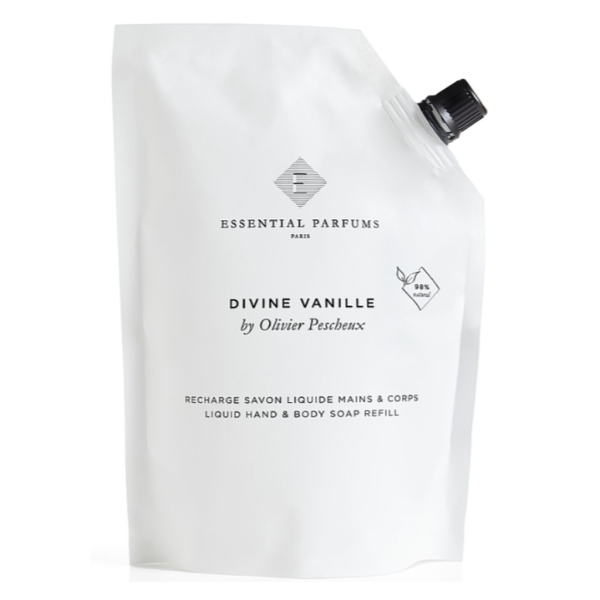 Essential Parfums Divine Vanille Рідке мило для тіла та рук Divine Vanille Рідке Мило Для Тіла 500 мл Замінний Блок - Зображення 1